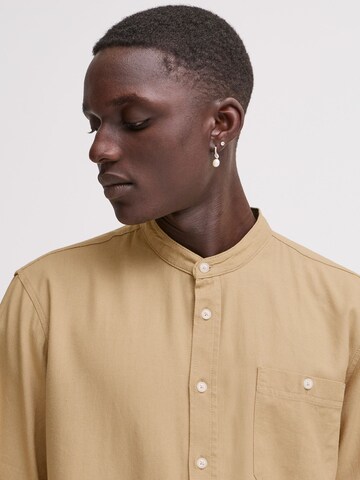 BLEND Regular fit Button Up Shirt 'Bobby' in Brown