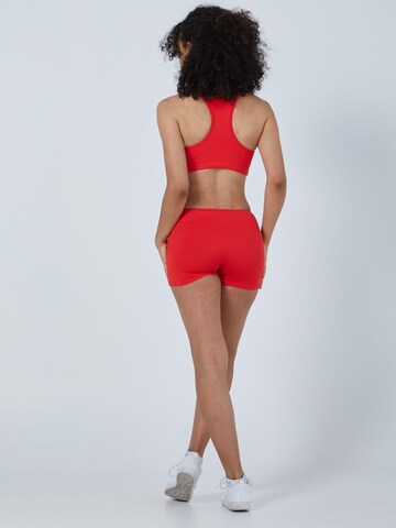 SPORTKIND - Skinny Leggings 'Tights' en rojo