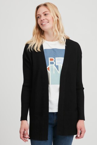 Fransa Knit Cardigan in Black: front