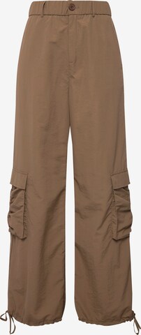 Studio Untold Wide leg Pants in Brown: front