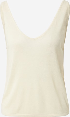 Tops en tricot 'FREDERIKKE' VERO MODA en beige : devant