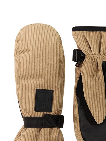 PROTEST Sporthandschoenen 'PRTNotice' in Bruin