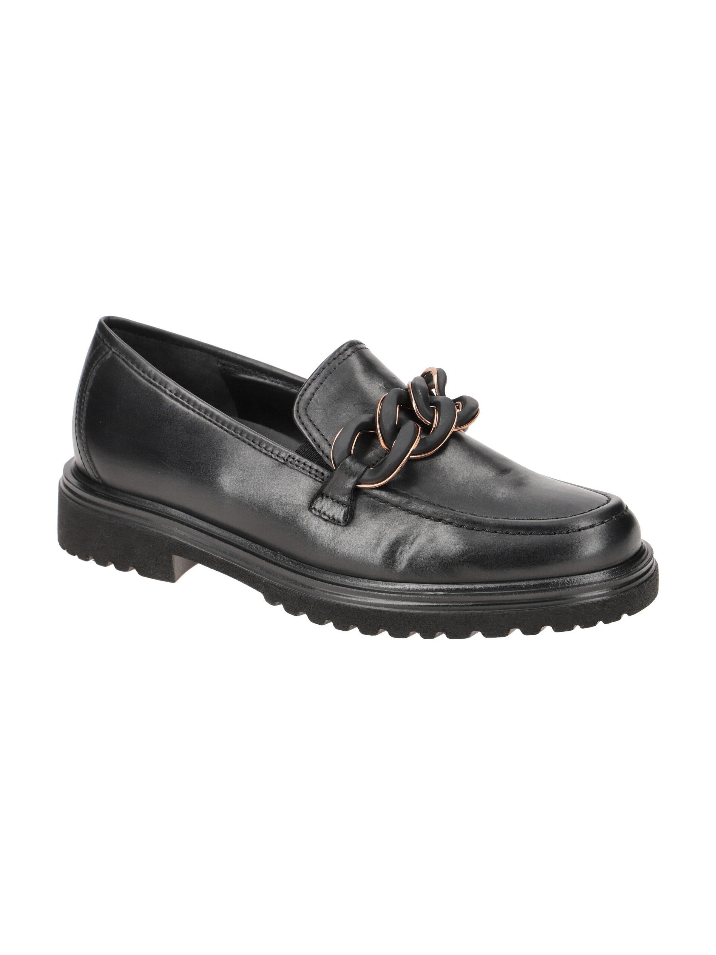 GABOR Slippers 'Gabor Schuhe Slipper schwarz H-Weite 72.554.57' in Black: front