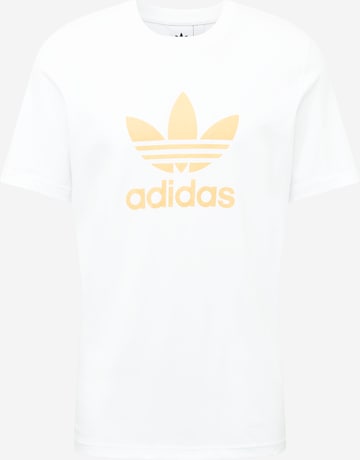 balts ADIDAS ORIGINALS T-Krekls: no priekšpuses