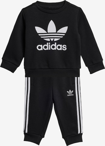 ADIDAS ORIGINALS - Ropa para correr 'Crew Set' en negro: frente