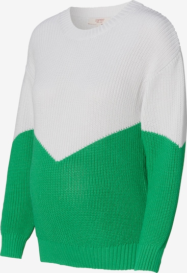 Esprit Maternity Пуловер в тревнозелено / бяло, Преглед на продукта