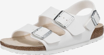 BIRKENSTOCK Босоножки 'Milano' в Белый: спереди