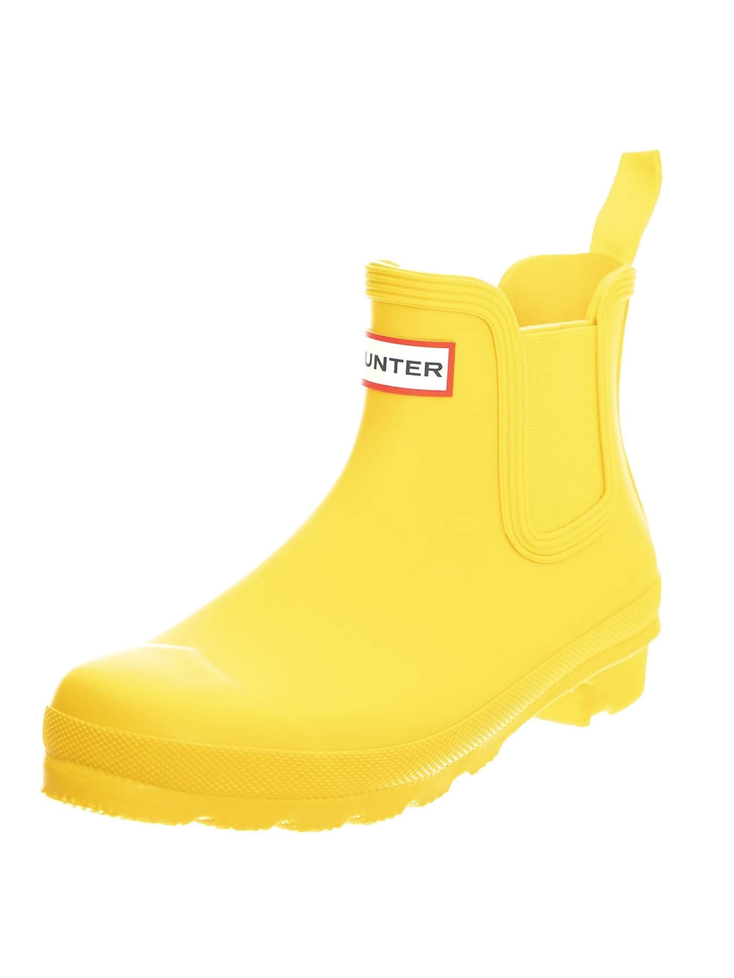 HUNTER Boot 'Original Chelsea Boot Yellow' in Yellow: front