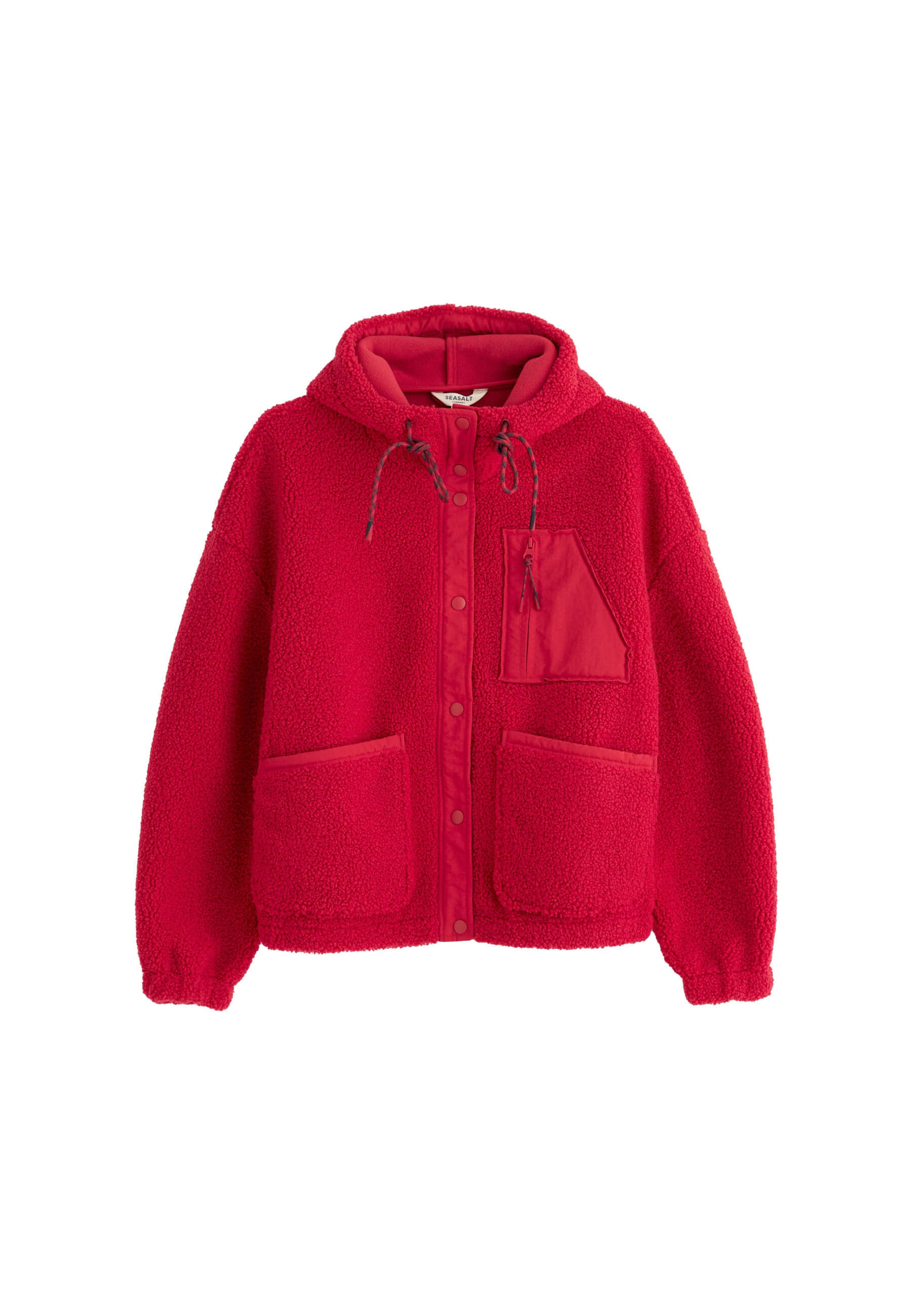 Seasalt Cornwall Fleecejacke 'Wooded Trail' in Rot: Vorderseite