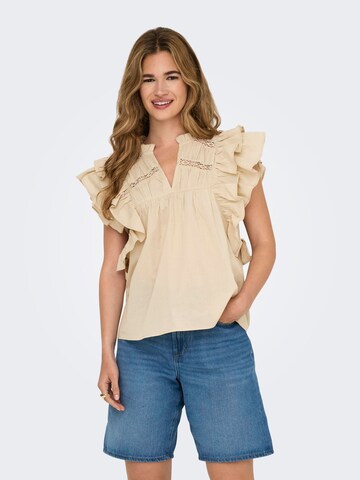 ONLY Blouse 'ONLSunny' in Beige: front