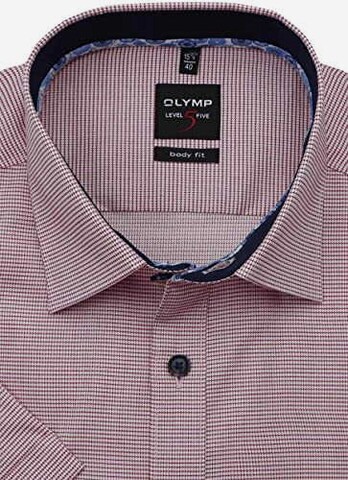 OLYMP Regular fit Button Up Shirt in Red
