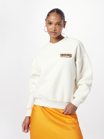 Volcom Sweatshirt 'Too Doo' in White: front