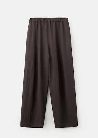 MANGO Wide leg Pants in Brown