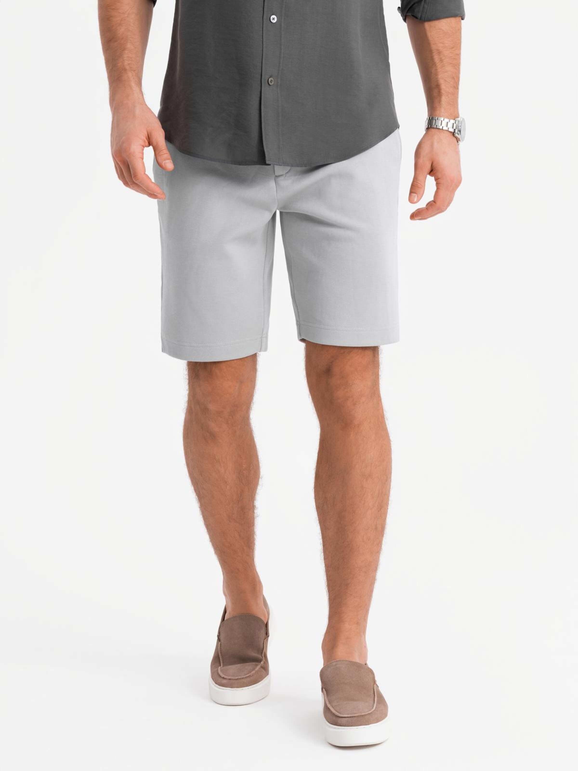 Ombre Chino trousers in Grey: front