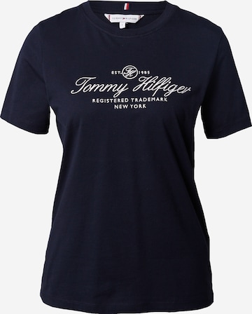 TOMMY HILFIGER T-shirt i blå: framsida