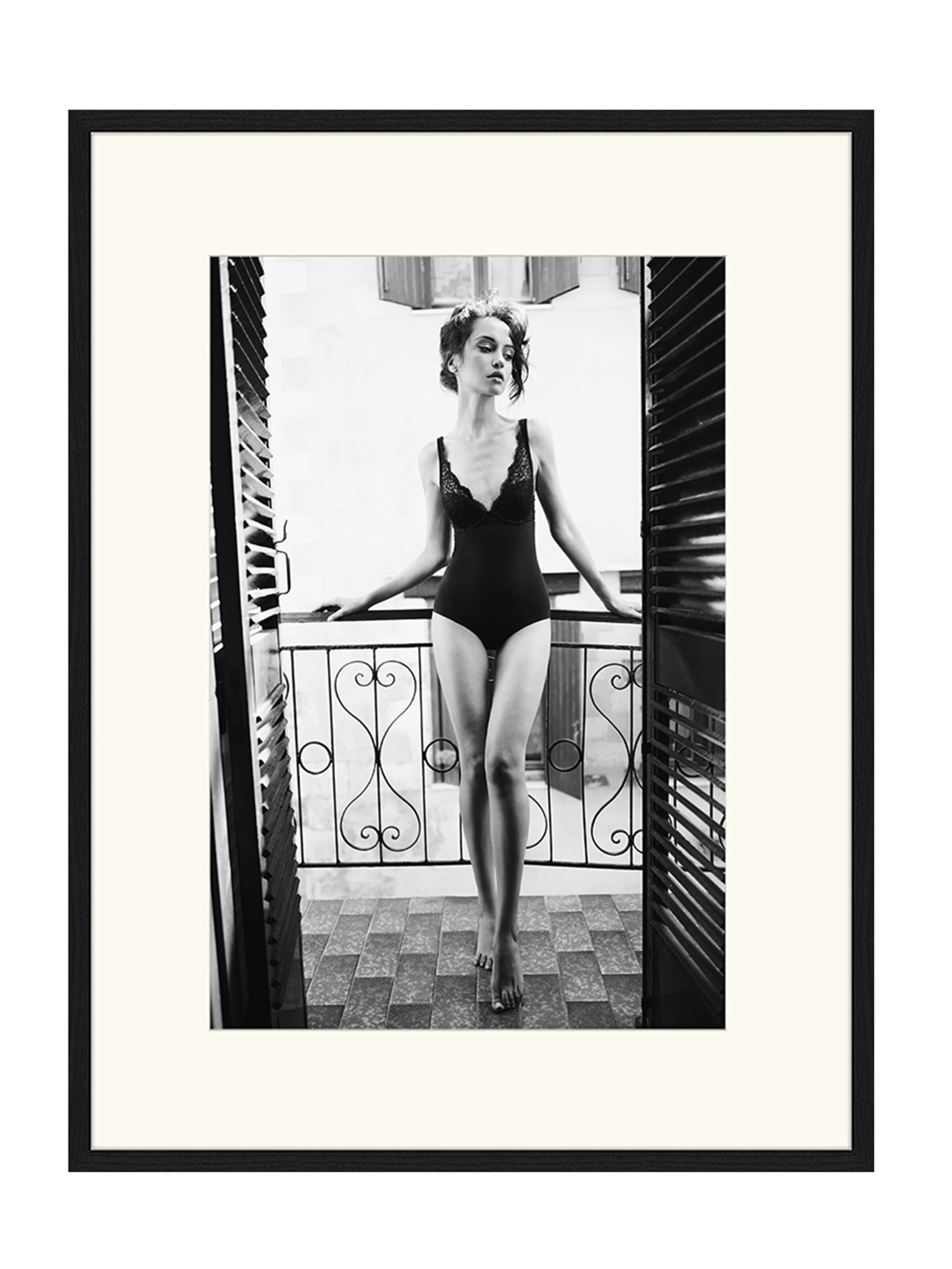 Liv Corday Image 'Balcony' in Black: front