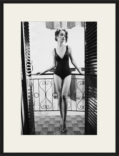 Liv Corday Bild 'Balcony' in schwarz / weiß, Produktansicht