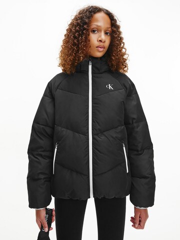 Calvin Klein Jeans Winter jacket in Black: front