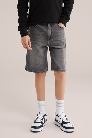 WE Fashion Loosefit Farmer - szürke: elől