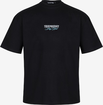 trueprodigy - Camiseta 'Lou' en negro: frente