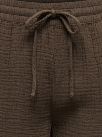 JDY Wide leg Trousers 'JDYTheis' in Brown