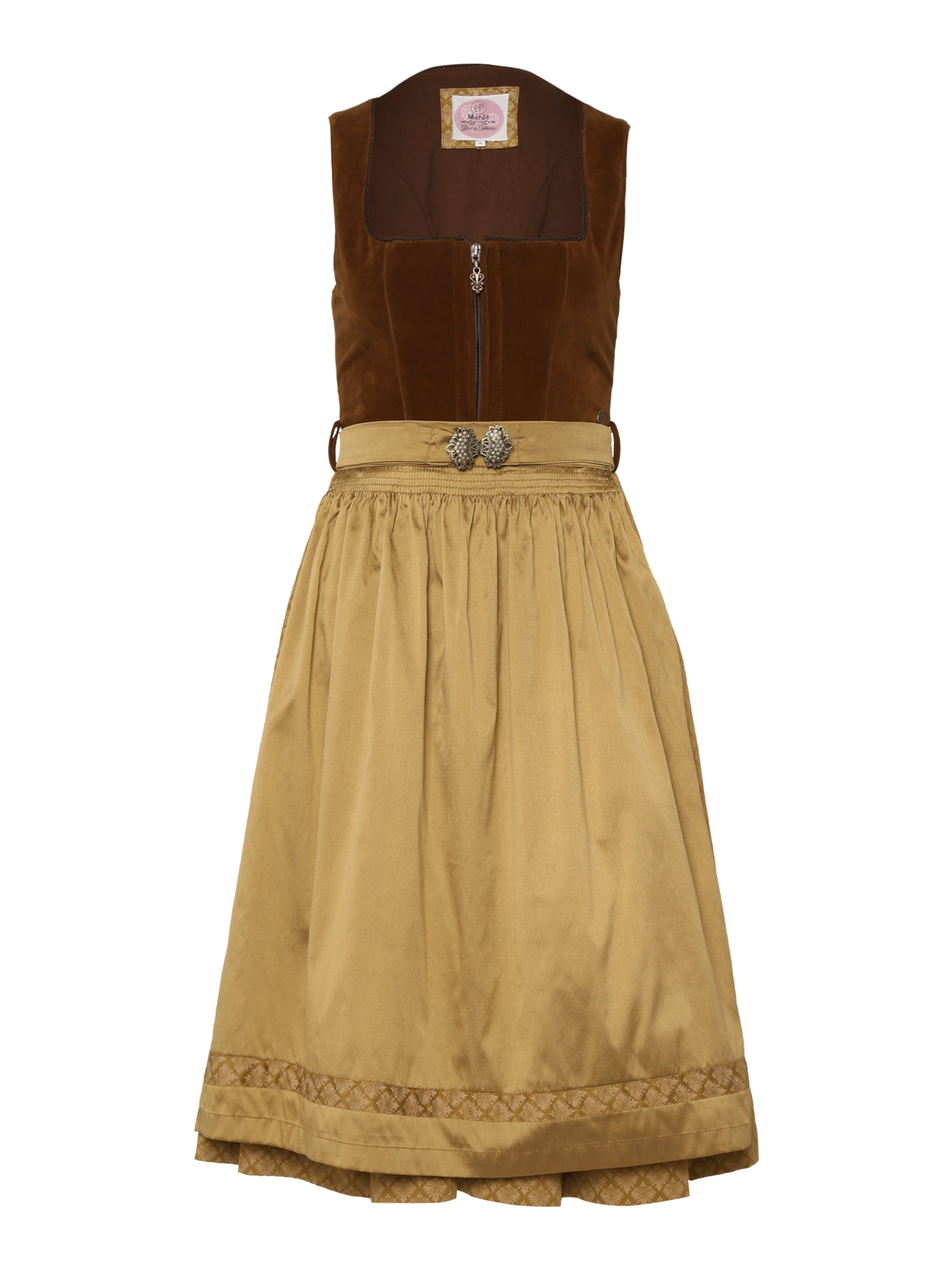 Rochițe tiroleze 'Amorbach' de la MARJO pe maro: față