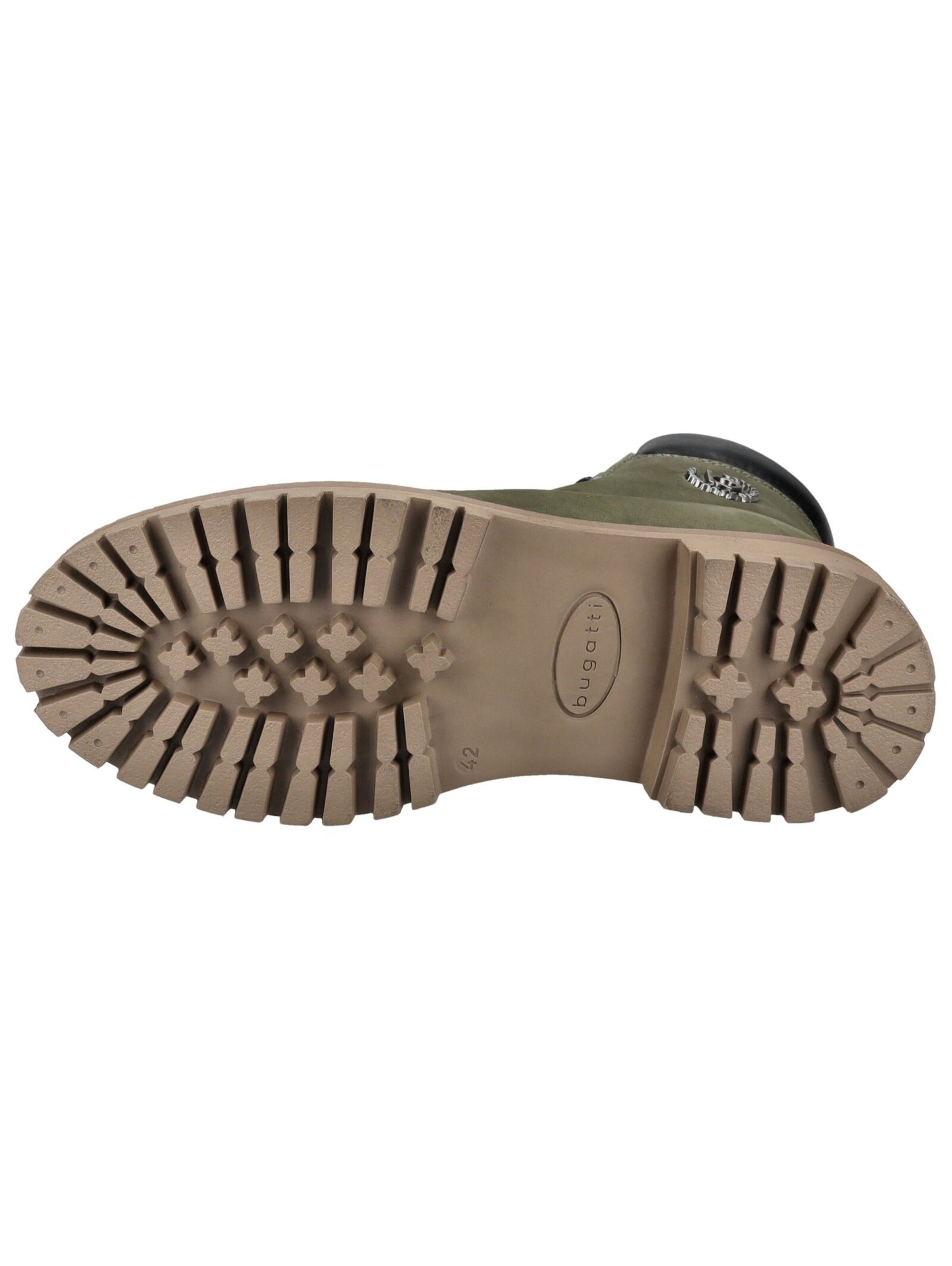 Boots stringati di bugatti in verde