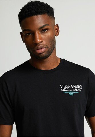 Alessandro Zavetti Shirt 'Montanelli' in Zwart