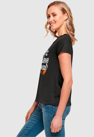 Merchcode T-Shirt 'Ladies Thin Lizzy - Dont Believe A Word Fox Box Tee' in Schwarz