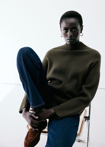 MANGO Sweater 'MARIN' in Green: front