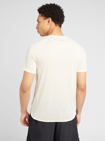 UNDER ARMOUR Sportshirt 'Run Trail' in Beige