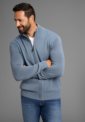 Man's World Strickjacke in Blau: Vorderseite