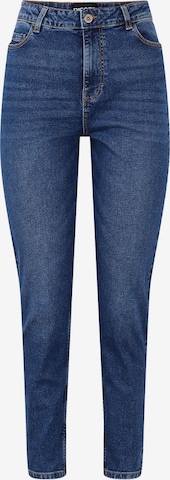 PIECES Curve Slimfit Jeans 'Kesia' in Blauw: voorkant