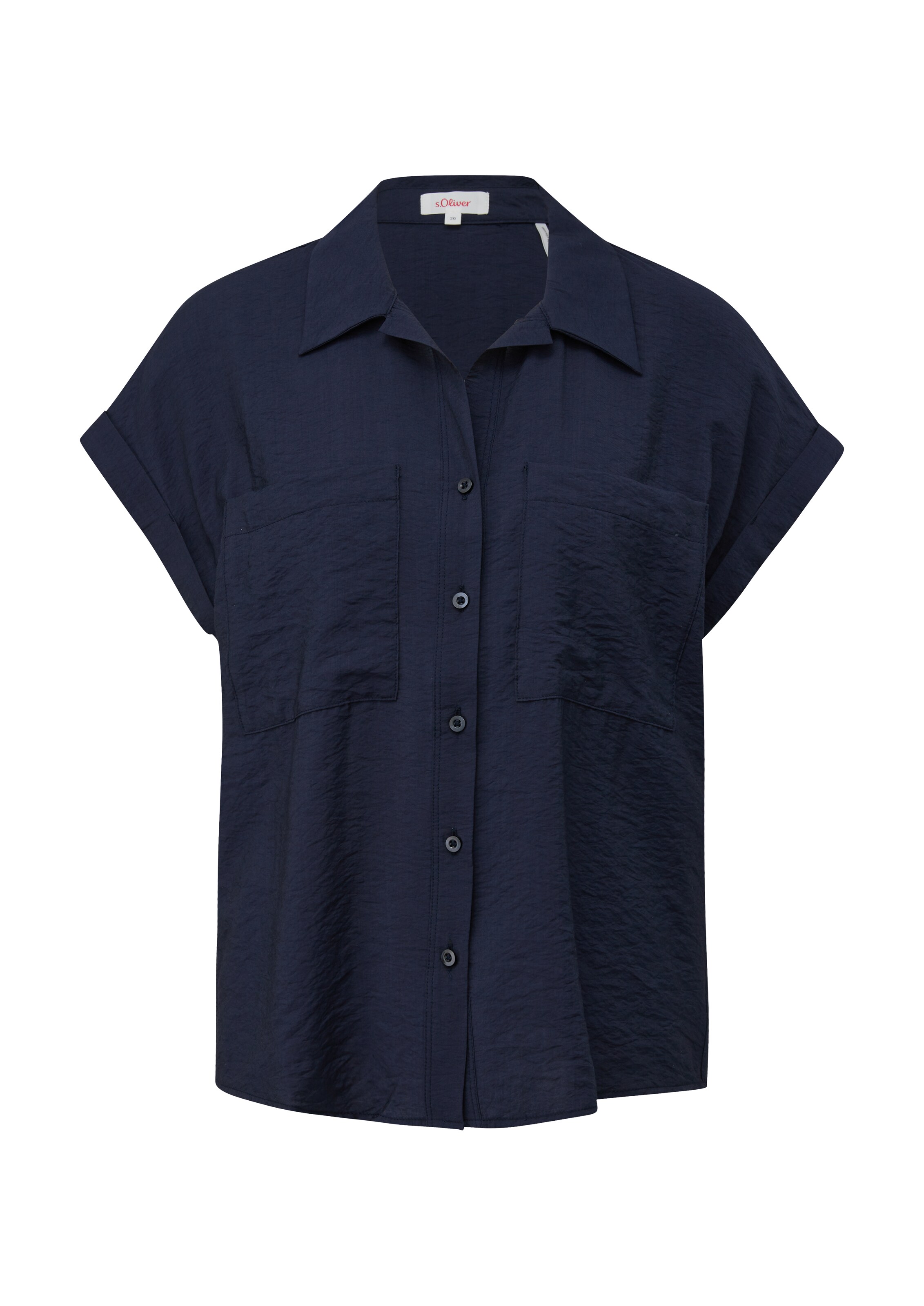 s.Oliver Blouse in Blauw: voorkant