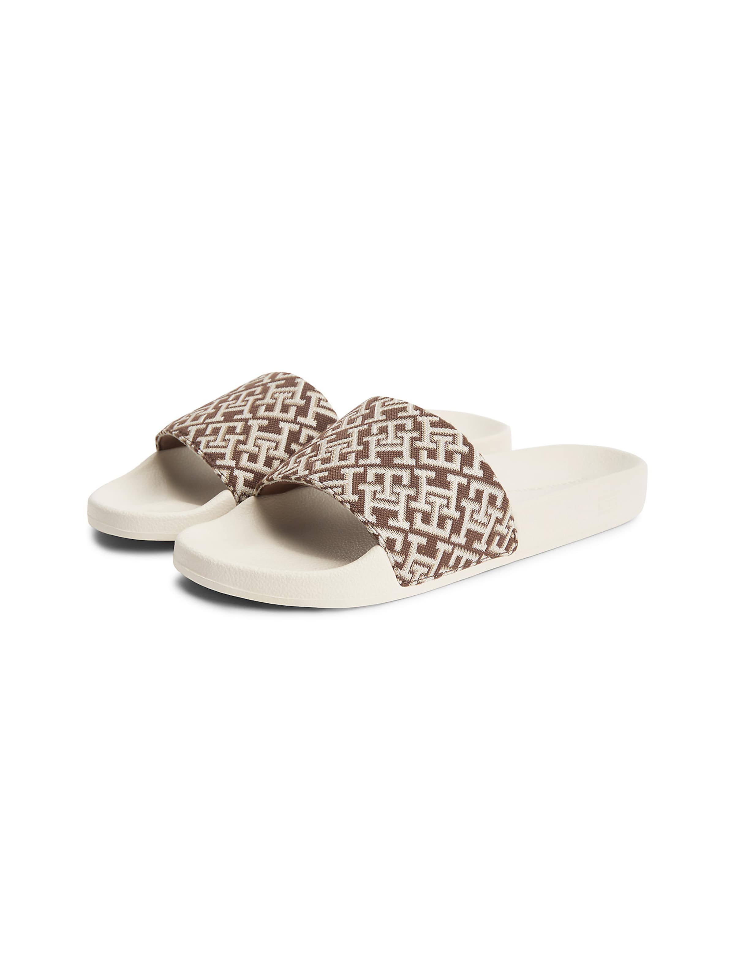 TOMMY HILFIGER Pantolette in Braun