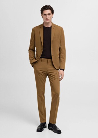 MANGO MAN Slim Fit Sakko 'Paris' in Gelb