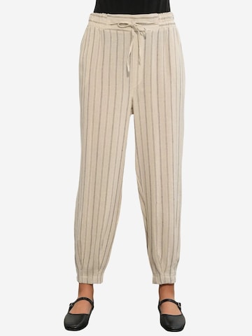 Effilé Pantalon Bigdart en beige : devant