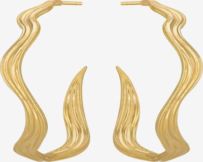 Polar Jewelry Oorbellen 'The World Hoops' in de kleur Goud, Productweergave