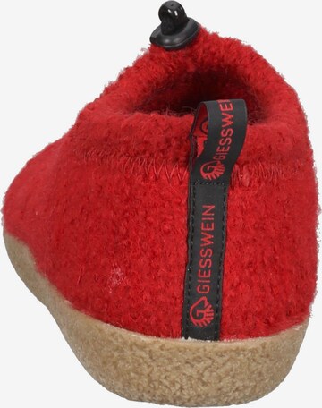 Pantoufle GIESSWEIN en rouge