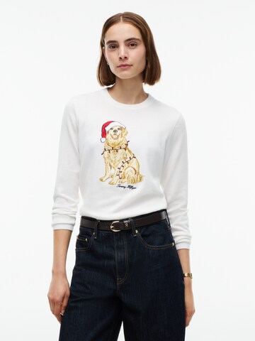 Pulover de la TOMMY HILFIGER pe alb: față