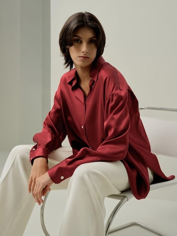 Lilysilk Bluse‌ in Rot: Vorderseite
