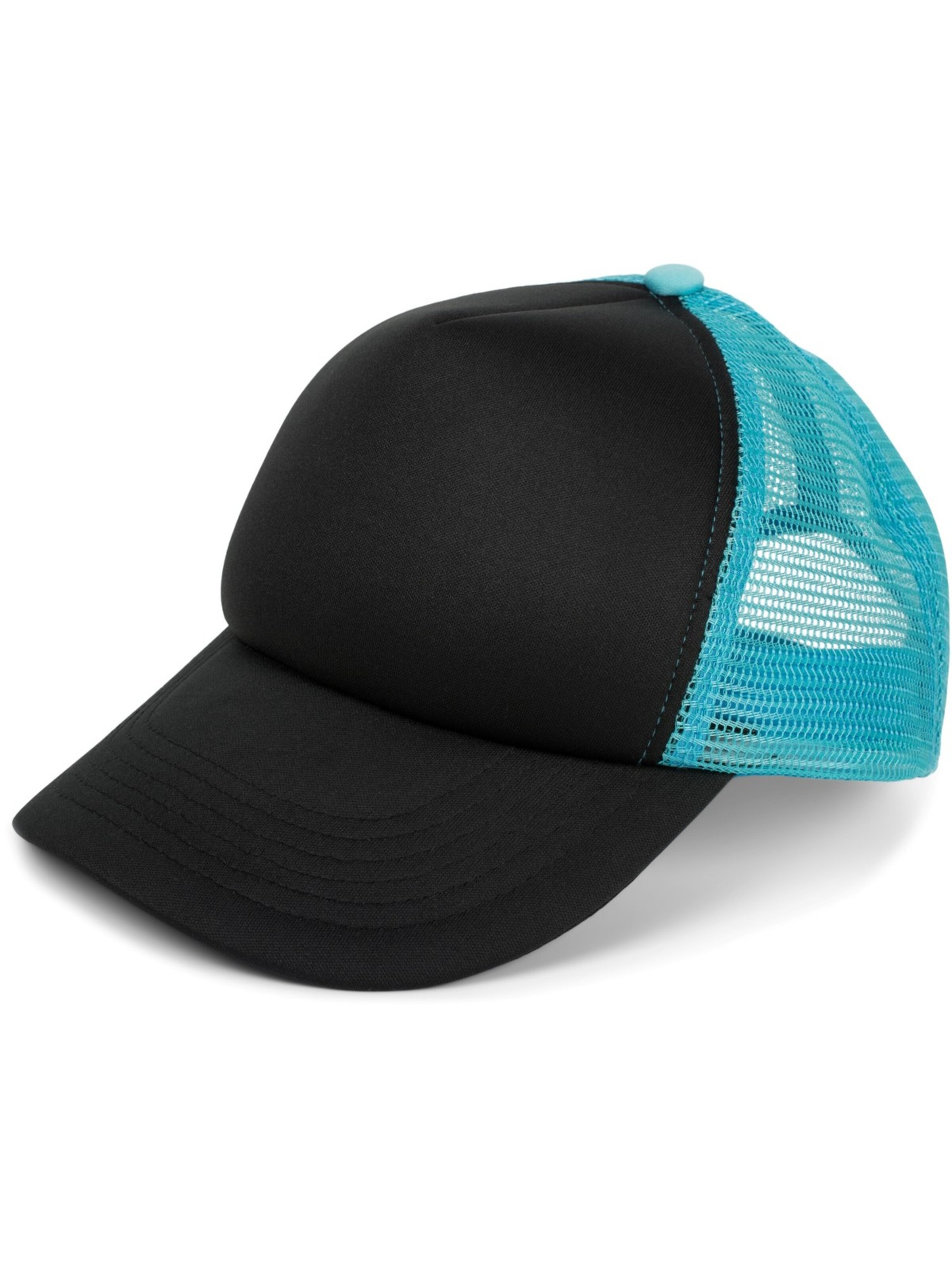 styleBREAKER Cap '5-Panel Mesh Cap'‌‌‌‌‌ in Blau: Vorderseite