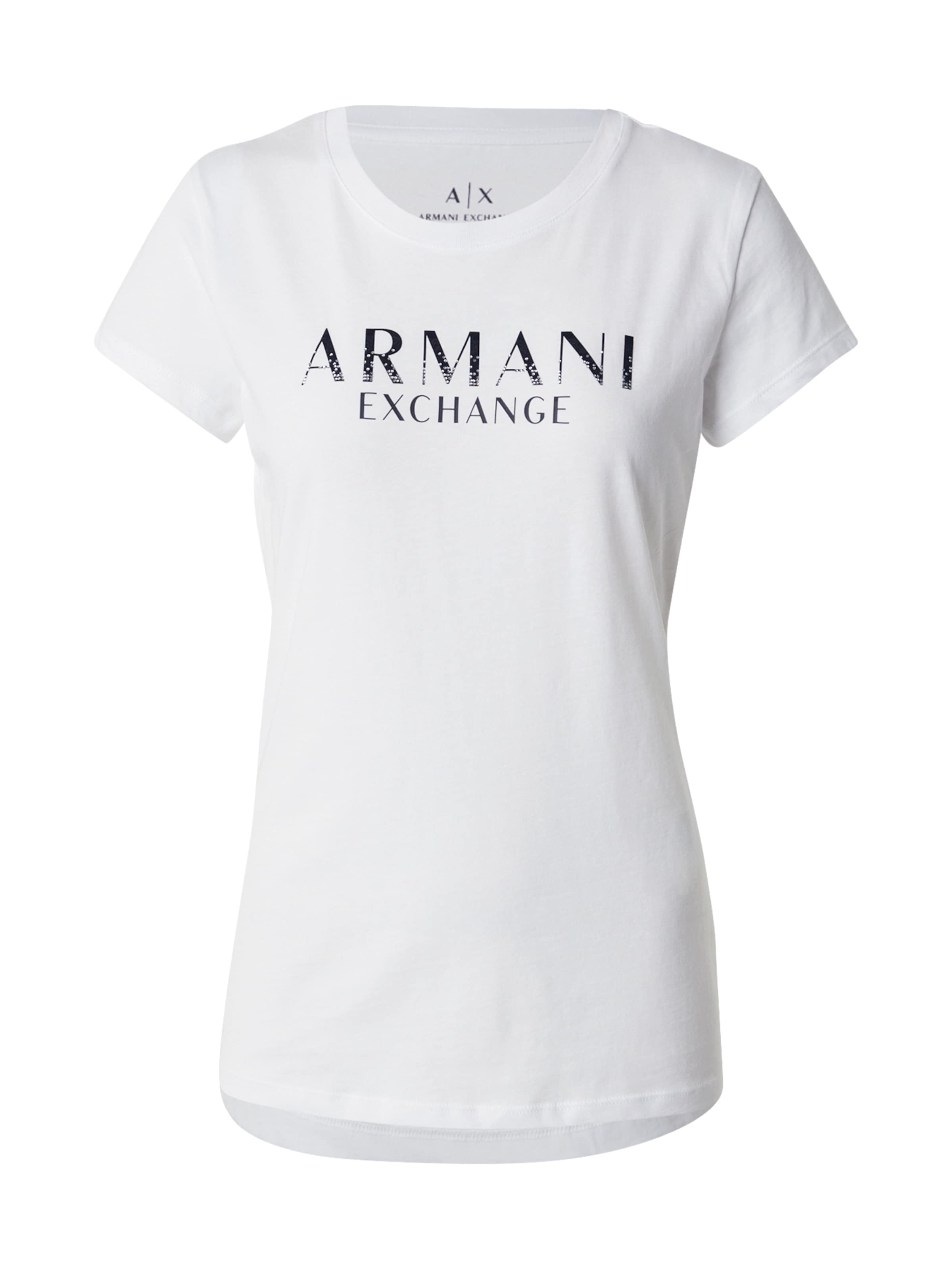 T-shirt ARMANI EXCHANGE en blanc : devant