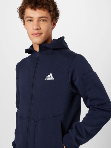 ADIDAS SPORTSWEAR Sportsweatvest 'Essentials For Gameday Fleece ' in Blauw