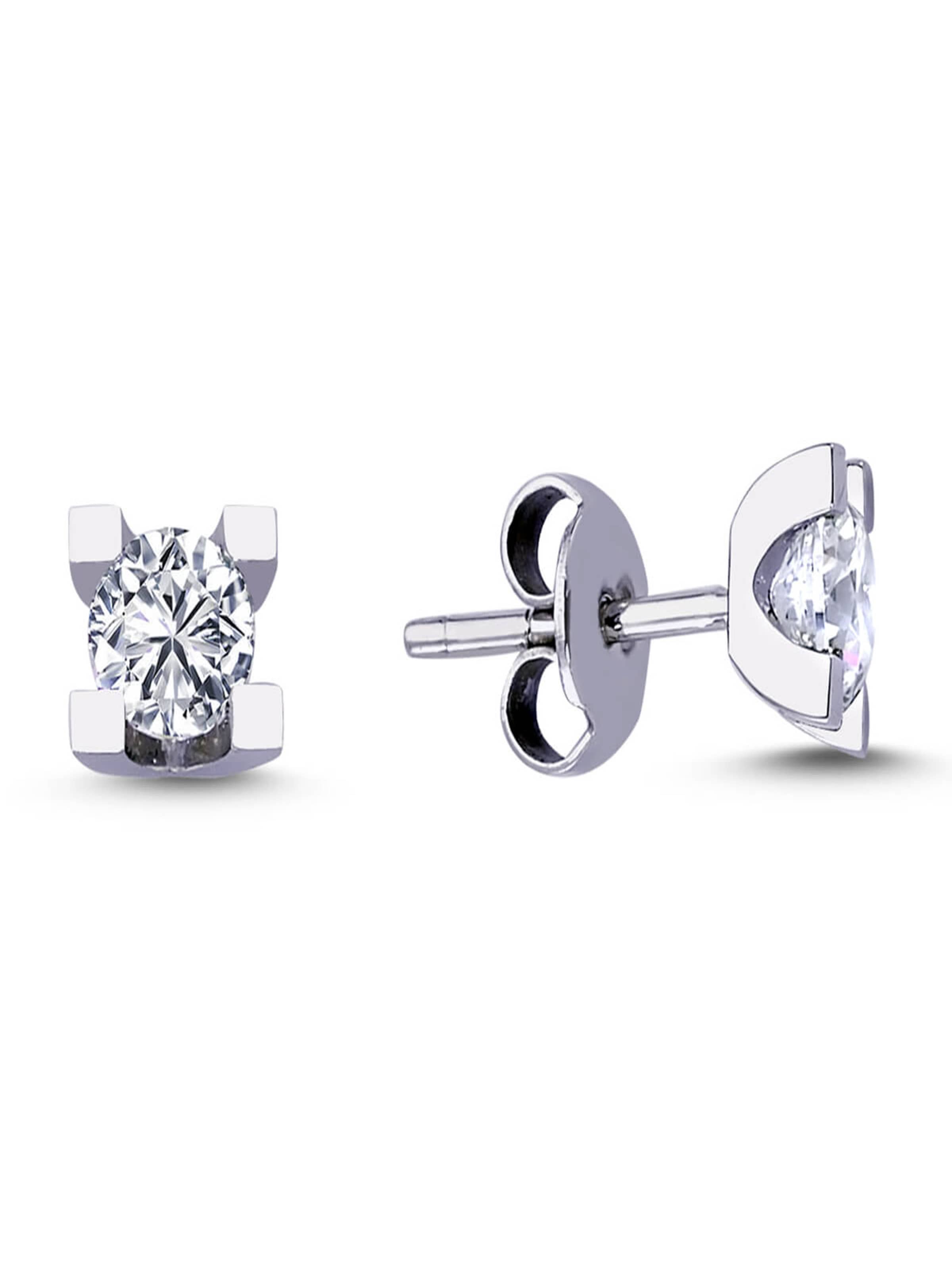 EinStein Diamant Earrings in Gold: front