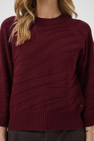 Pull-over 'Dela' Cream en rouge