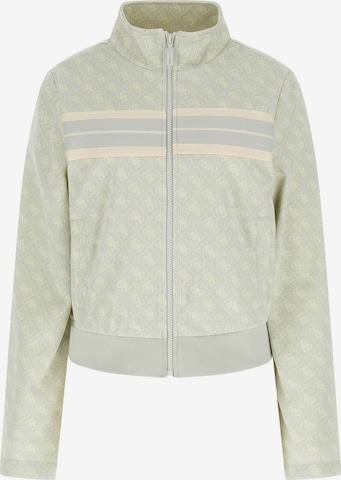 GUESS Zip-Up Hoodie in Grey: front