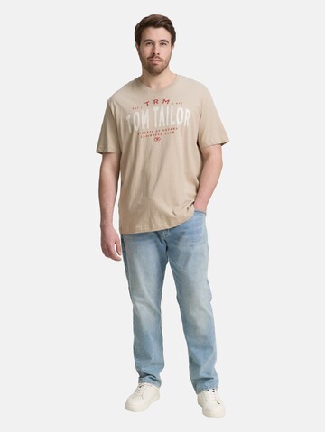TOM TAILOR Men + Shirt in Bruin