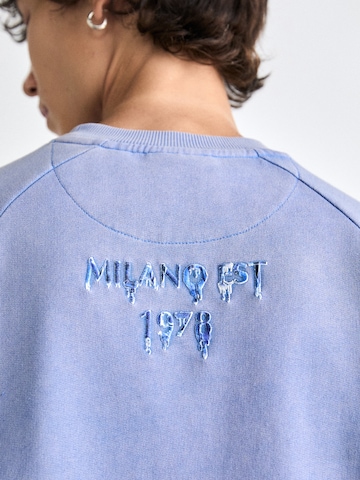 Carlo Colucci Sweatshirt 'Erspamer' in Blue