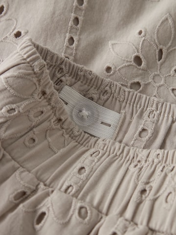 NAME IT - Pierna ancha Pantalón en gris